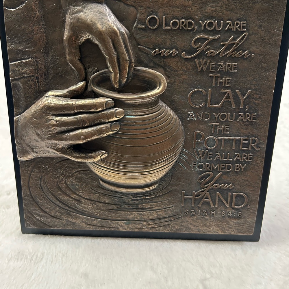 Bronze Pottery Art Plaque “The Potter”‎